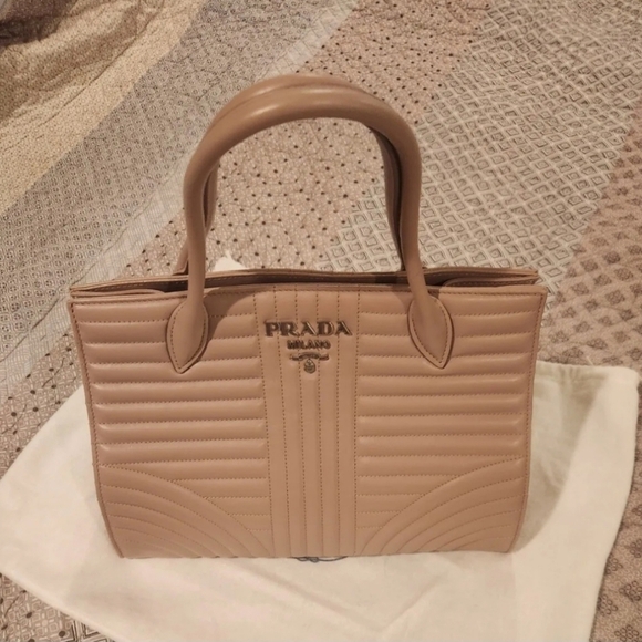 Prada Handbags - New Prada Diagramme Leather Tote Authentic